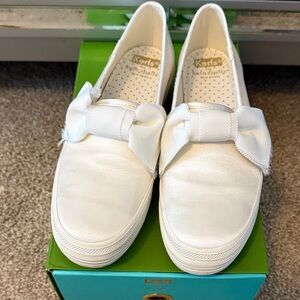 Keds Women's Classic White Bow Sneakers